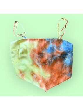 Vintage Wearever Tie-Dye Festival Wear Y2K Handkerchief Camisole XL